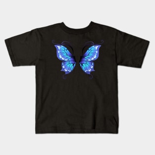 Glowing butterfly wings ( Blue wings ) Kids T-Shirt